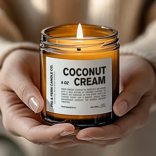 Coconut Cream Beeswax Candle