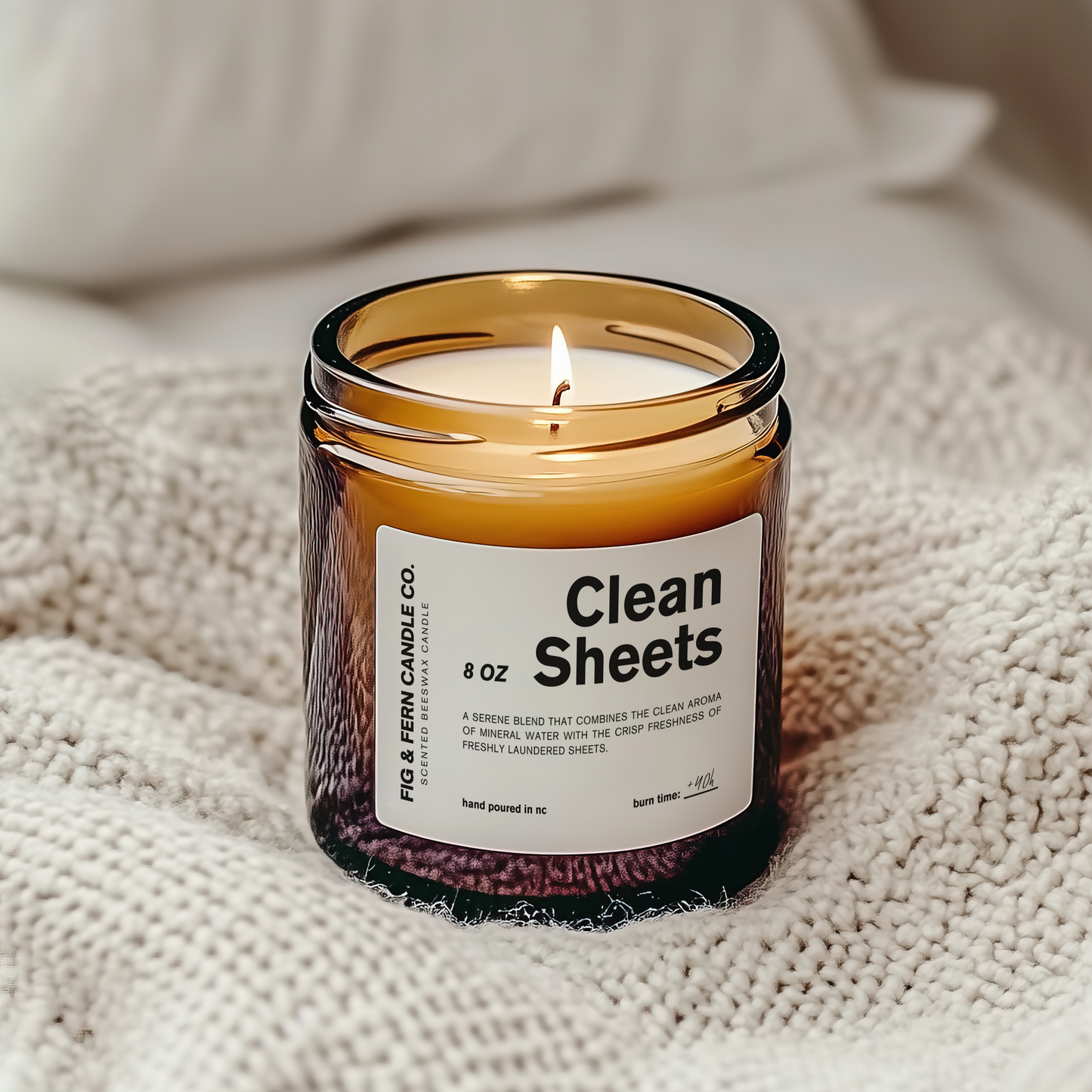 Clean Sheets Beeswax Candle