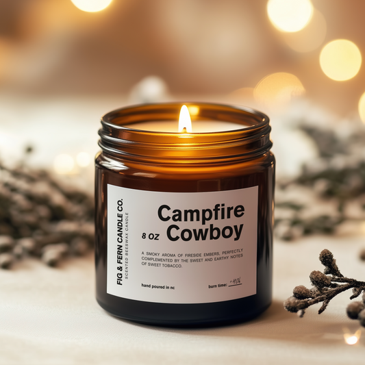 Campfire Cowboy Beeswax Candle