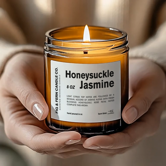 Honeysuckle Jasmine Beeswax Candle