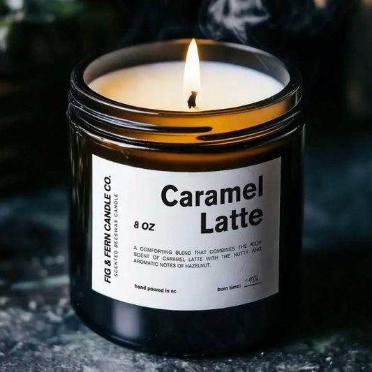 Caramel Latte Beeswax Candle